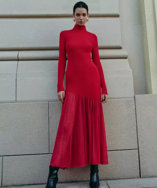 Vestido Largo Valeria Rojo