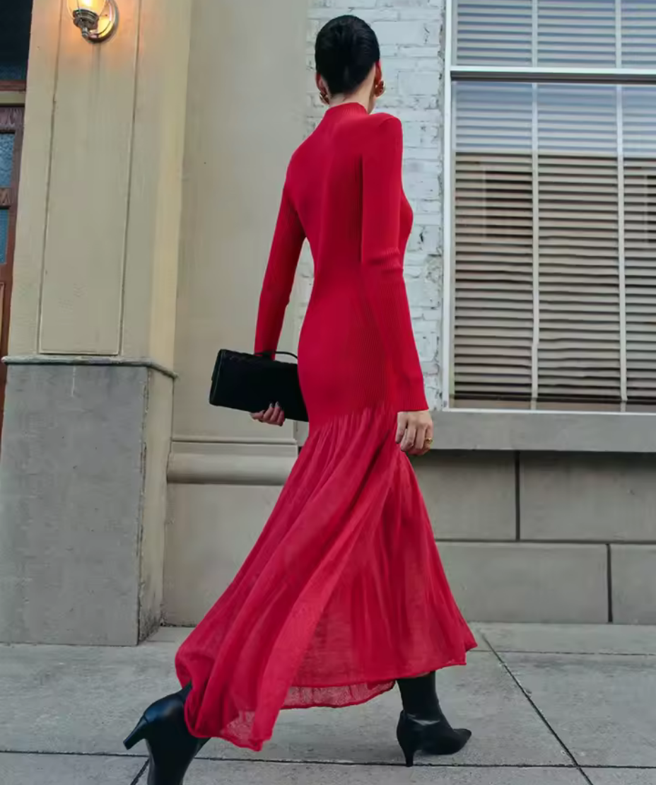 Vestido Largo Valeria Rojo