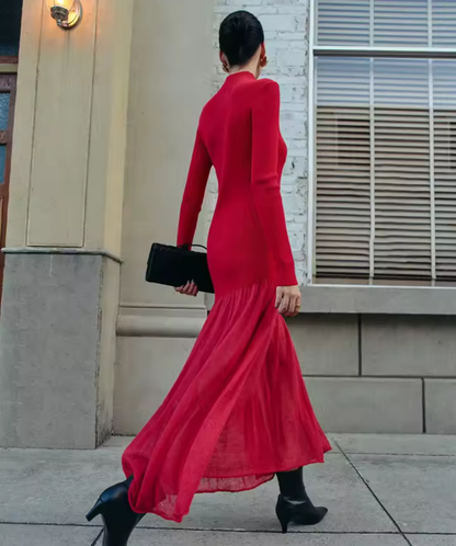 Vestido Largo Valeria Rojo