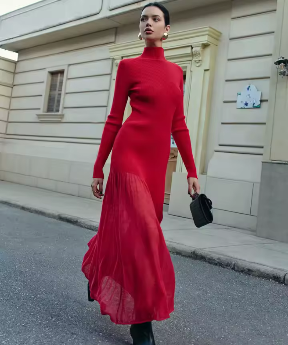 Vestido Largo Valeria Rojo