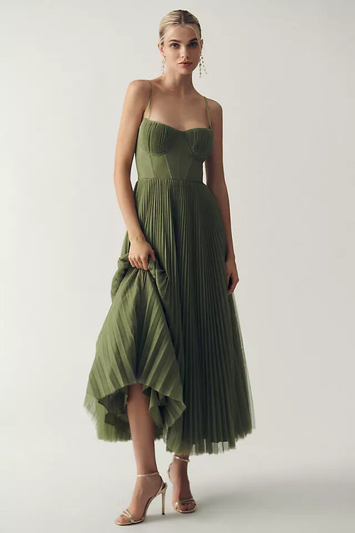 Vestido con Corset Elite Drapes Elegante