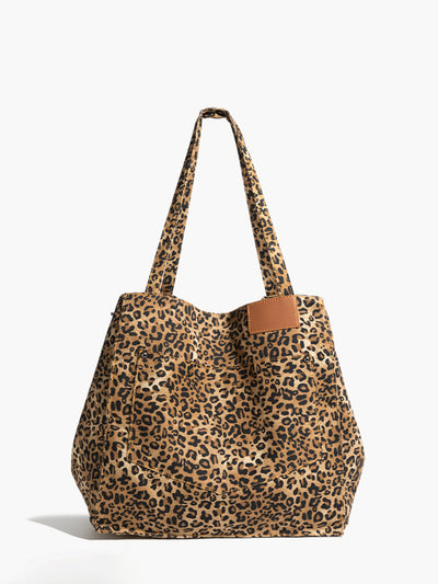 Bolso Hobo Grande Estampado Leopardo