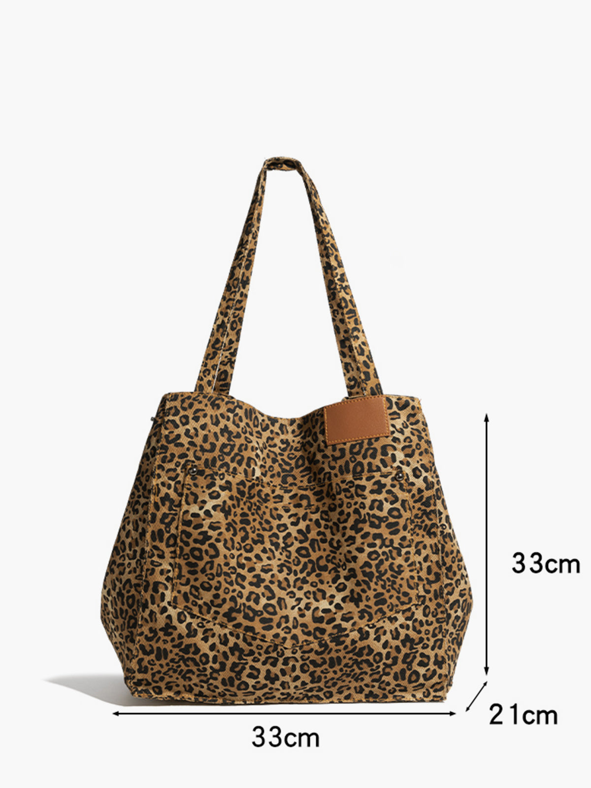 Bolso Hobo Grande Estampado Leopardo