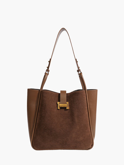 Bolso Tote con Detalles Metálicos Elegantes